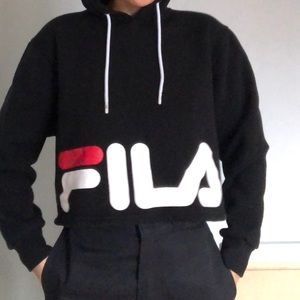 Fila cropped hoddie